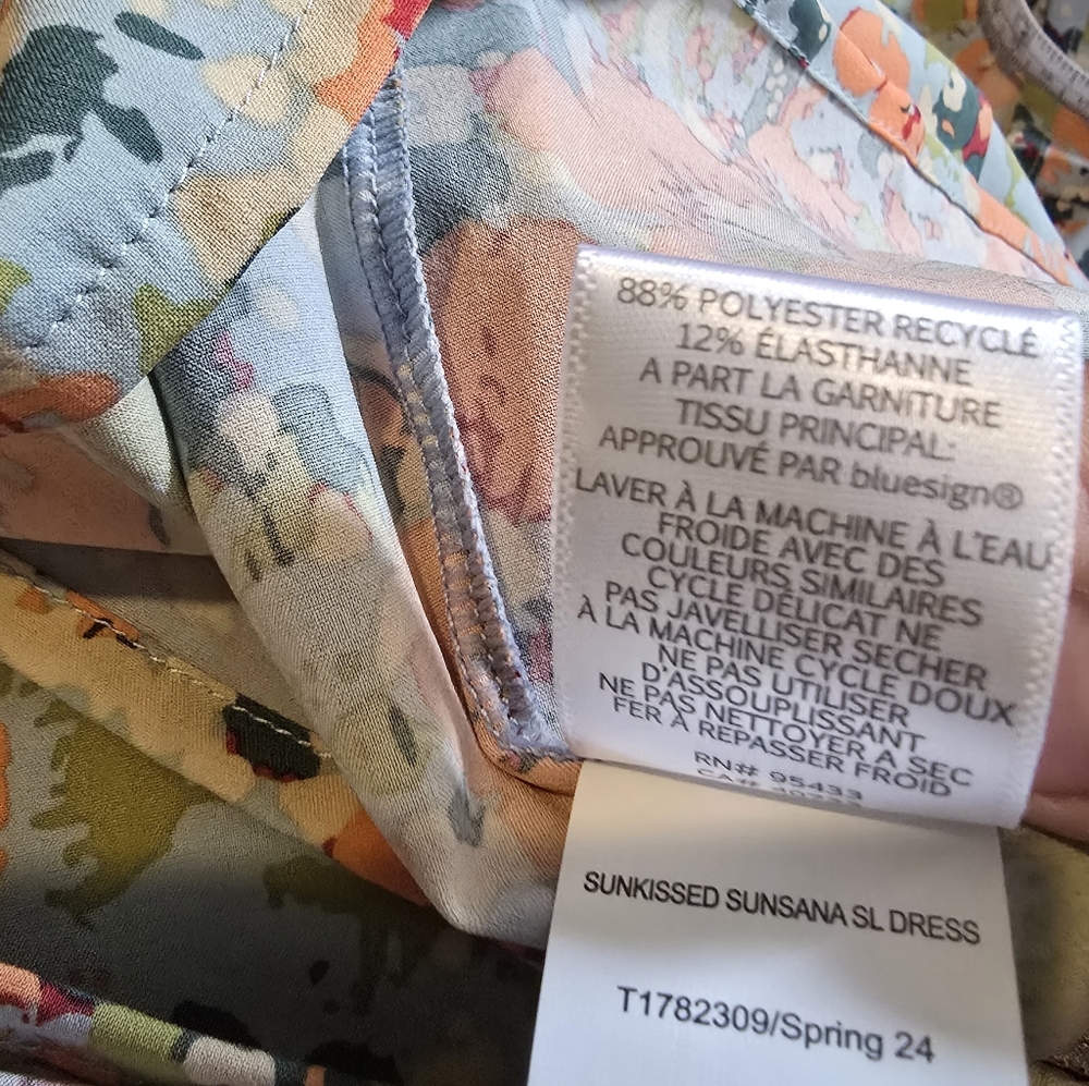 NWT Toad & Co Crusher Tiered Dress Papaya Geranium Print XL - Picture 10 of 10